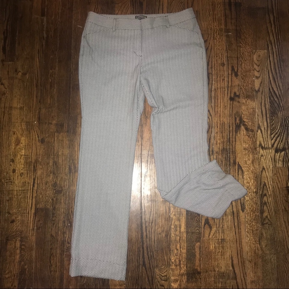 Black and white Express Editor pants